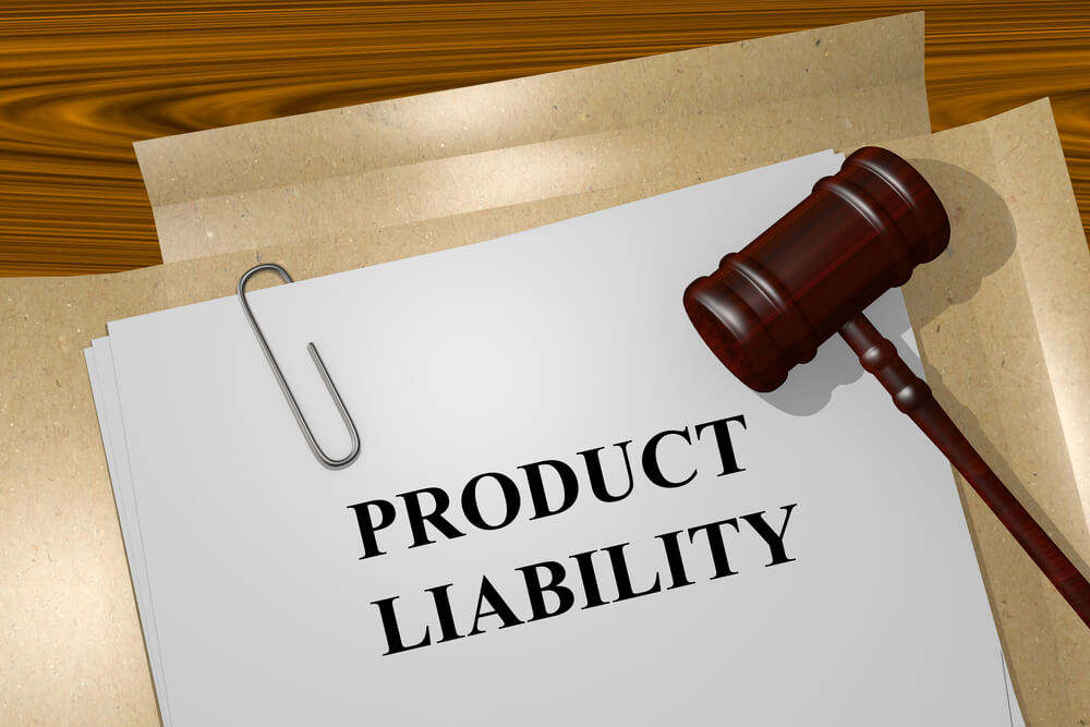 image with a gavel and papers with the words product liability on them illustrating the legal principles having to do with product liability law in Pennsylvania