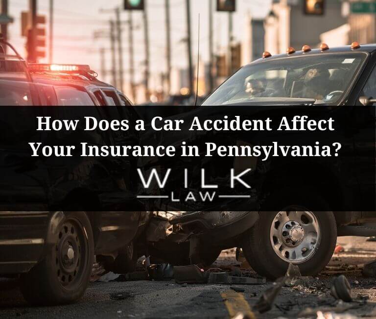 Car crash involving a pickup truck at an intersection in Philadelphia, Pennsylvania