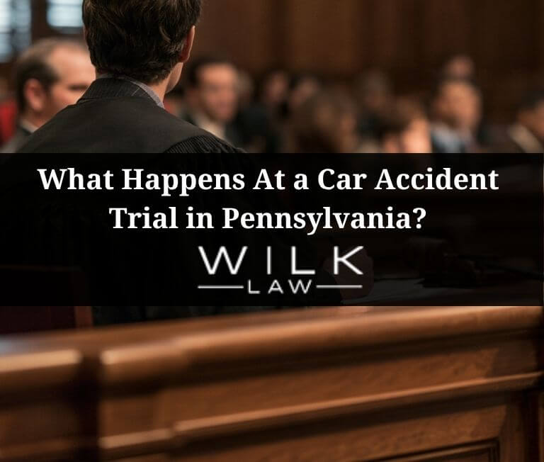 Judge listening to a witness testifying at a car accident trial in Pennsylvania