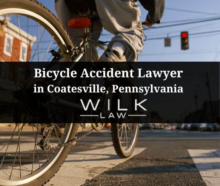Teenager on a bicycle in Coatesville, Pennsylvania related to a case handled by Wilk Law