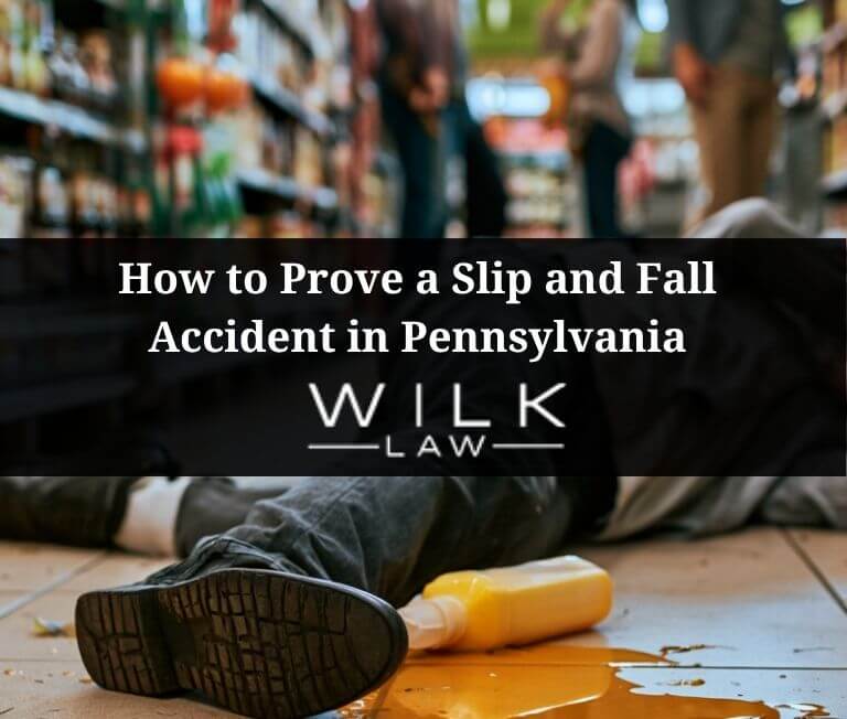 Slip and fall accident in a Philadelphia grocery store related to a case handled by Wilk Law